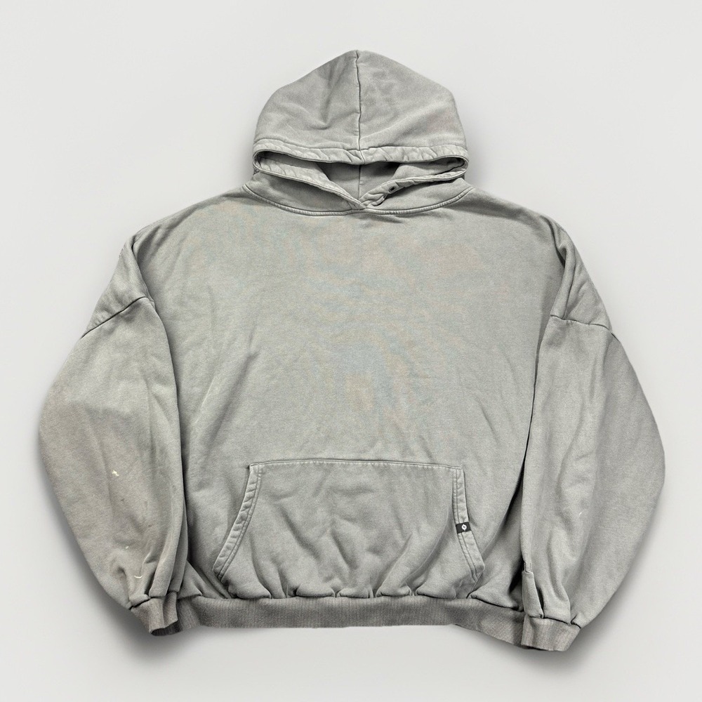 Popflex Cloud Hoodie Gray 1X/3X Oversized Pullover Cropped Wide Sleeve Big Hood